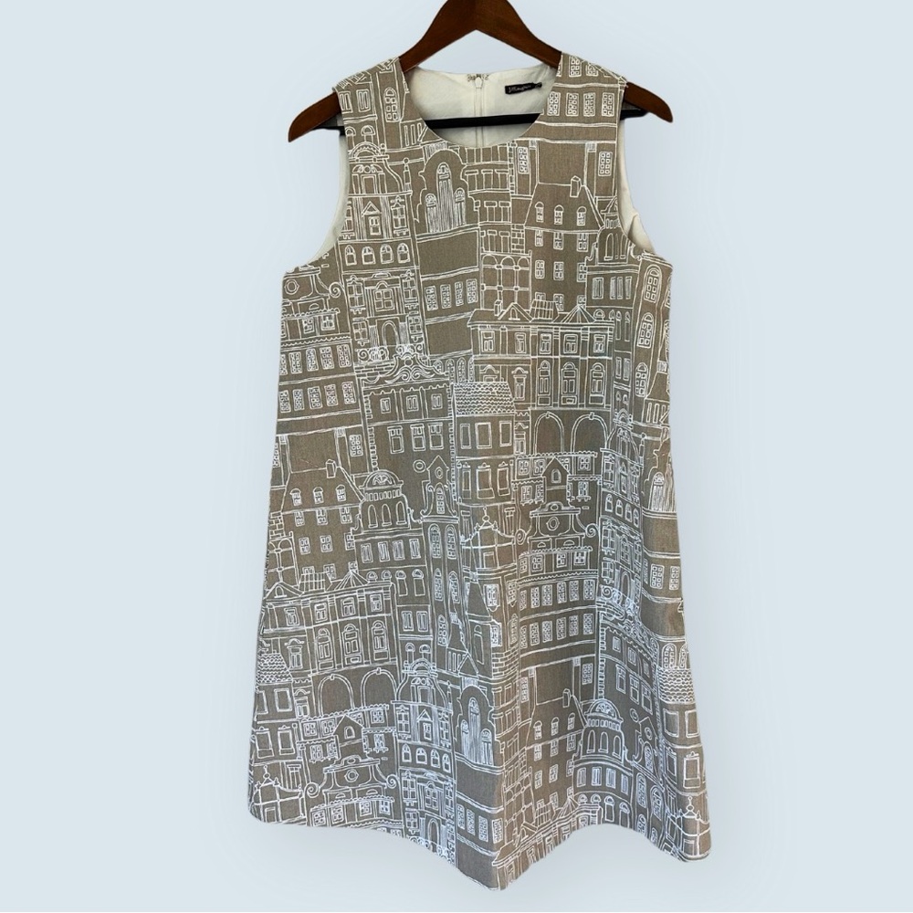 NEW WITH TAGS - J. McLaughlin Cotton Beige Short Dress (Size Large)